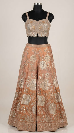 Blush Bloom Embroidered Sharara Set