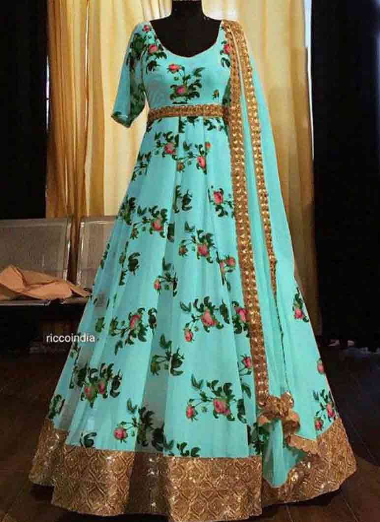 anarkali of saree