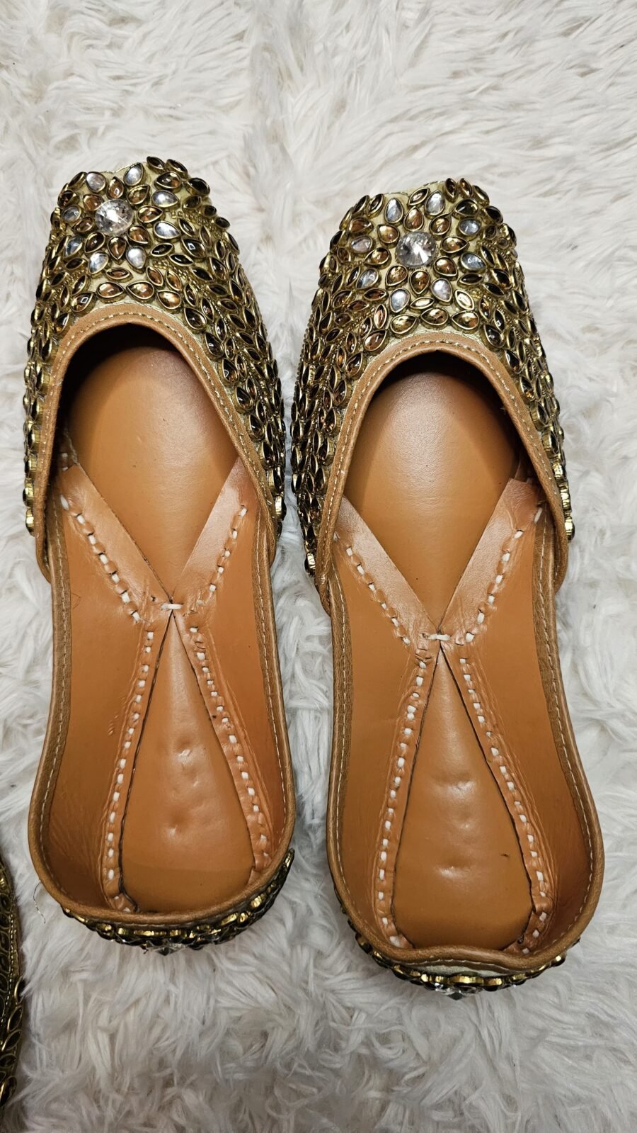 Golden Beaded Embellished jutti